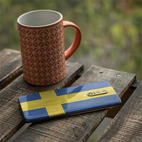 Sweden Flag Distressed OnePlus 7 Pro Skin